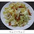 ちょこ☆ちょこ's cooksnap of when they made *＊キャベツとちくわの簡単炒め＊*.