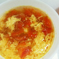 ゆう❁'s cooksnap of when they made トマトとふんわり玉子の簡単スープ 5分.