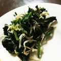 mfmf508's cooksnap of when they made お弁当に＊しらすとほうれん草炒め.