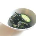 ケリ夫's cooksnap of when they made ワカメ・キュウリ・しらすのさっぱり酢の物.