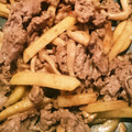sa0rhysm's cooksnap of when they made 牛肉と長芋のわさび醤油炒め☆.