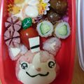 こゆたんてとママ's cooksnap of when they made 妖怪ウォッチ＊セーラーニャンのキャラ弁.