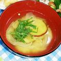 ととろ＆めい's cooksnap of when they made しそのお味噌汁.