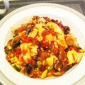 三角テレビ's cooksnap of when they made 豆腐と鶏そぼろのトマトあんかけライス.
