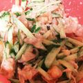 夢叶芽's cooksnap of when they made キュウリたっぷりサラダ.