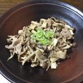 みじょーん's cooksnap of when they made 豚ナスきのこのポン酢炒め.