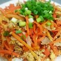 mamajiro's cooksnap of when they made 人参のしりしり めんつゆバージョン.