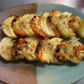 蒼龍雪's cooksnap of when they made ☆ソースまで旨い！エビと玉ねぎの串焼き☆.