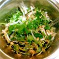 saosao77's cooksnap of when they made 三ツ葉や新玉ねぎを使った”春香るサラダ”.