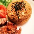 OhMikiy's cooksnap of when they made 簡単ランチ✳︎豚キムチ炒飯♡.