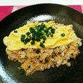 riko11☆'s cooksnap of when they made シンプル♪ガーリックライス♪卵のせ♪.