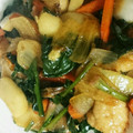 ねぞろ's cooksnap of when they made ☆ほうれん草と鶏むね肉の照り焼き炒め☆.