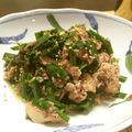 ☆糖質減らしてます☆'s cooksnap of when they made ニラとサバ缶の絶妙あえ♪おつまみ.