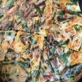 まろんまろん３'s cooksnap of when they made もちもち！ニラチヂミ.