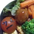 ゆーあちん's cooksnap of when they made キャラ弁当に♪　いじけたプチトマさん☆　.