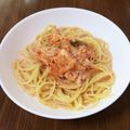 mami000's cooksnap of when they made ウチのズボラ飯❤キムチ豆乳スープパスタ❤.