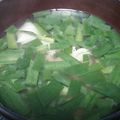 かぴーな's cooksnap of when they made 朝食にも　ニラ　豆腐　舞茸の　お味噌汁♪.