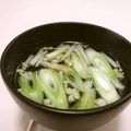 赤い電話's cooksnap of when they made えのきのお吸い物.