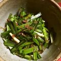 あいぱらりん's cooksnap of when they made 簡単。ニラのごま油醤油和え.