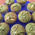エンテ's cooksnap of when they made 抹茶＊ホワイトチョコマフィン.