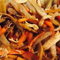kumaco80's cooksnap of when they made 鶏ささみのきんぴらごぼう和え.