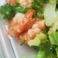 kokakokko's cooksnap of when they made 塩だけで旨〜！塩炒めエビッコリー☆☆.