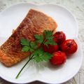 ショコラのネネ's cooksnap of when they made 鮭 セモリナ粉ソテー、ミニトマトソース☆.