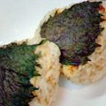 ぶぶくん's cooksnap of when they made ちーずおかかの焼きおにぎり.