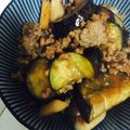 **しょこ**'s cooksnap of when they made なすとしめじのジューシーそぼろ煮.