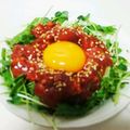 さくら2016's cooksnap of when they made 塩麹ＤＥとろ～り卵が美味☆マグロのユッケ.