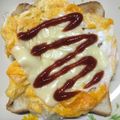amileamila's cooksnap of when they made 卵とチーズのトースト.