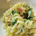 cookあやたく's cooksnap of when they made えのきカニカマのカレー風味マカロニサラダ.