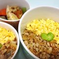 Chibitou's cooksnap of when they made こども喜ぶ♪鶏そぼろ丼.
