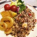 makinou's cooksnap of when they made 初めてでも簡単♪フライパンで海老ピラフ.
