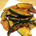 micchily's cooksnap of when they made かぼちゃのあまから絡め.