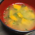 °＊リカぽん＊°'s cooksnap of when they made かぼちゃのみそ汁.
