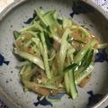 ちゃんゆー♪'s cooksnap of when they made 我が家の♪くらげキュウリ.
