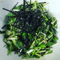 kimuranchi's cooksnap of when they made オクラと水菜の梅肉和え.