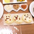 フルーチェ☆あや's cooksnap of when they made ハロウィンに！おばけのかぼちゃ肉まん！.