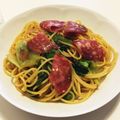 おけいたさん's cooksnap of when they made レタス丸ごと一個ペロリ★生ハムパスタ.