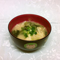 龍青空ママ's cooksnap of when they made ほうれん草と☆白ネギのお味噌汁.