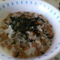 マリぃ's cooksnap of when they made お気軽”納豆”粥.