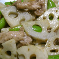 Rick_t's cooksnap of when they made 豚肉とスナックエンドウの甘辛炒め.