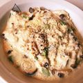 mirising's cooksnap of when they made 秋鮭としめじの豆乳クリームパスタ.