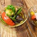 ゆしゅな's cooksnap of when they made めんつゆ夏野菜の揚げびたし♪香味添え♬.