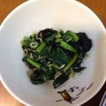 ぎょうざうり's cooksnap of when they made ほうれん草のじゃこ海苔炒め.