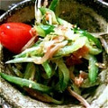 おざゆみ's cooksnap of when they made ミョウガときゅうりの梅肉おかか和え.