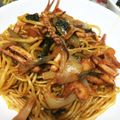 ウミヨ's cooksnap of when they made イカ・キムチ焼きそば.