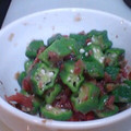CH０C０'s cooksnap of when they made 簡単☆さっぱりオクラ梅おかか和え.