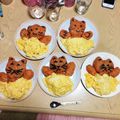 ごふぁんだ's cooksnap of when they made ねこオムライス（オムネコ）.